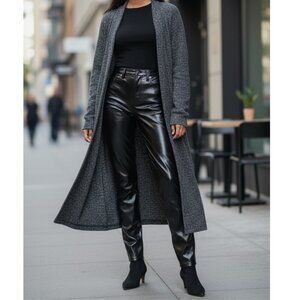 Gap Women's High Rise Vegan Patent Leather Vintage Slim Pants 28